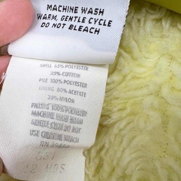 Peter Rabbit Beatrix Potter Vintage Infant Coat Quiltex Yellow Size 12mo - Picture 6 of 7